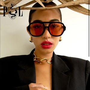 Poppy Lissiman Sunglasses JIMBOB BLACK/ORANGE